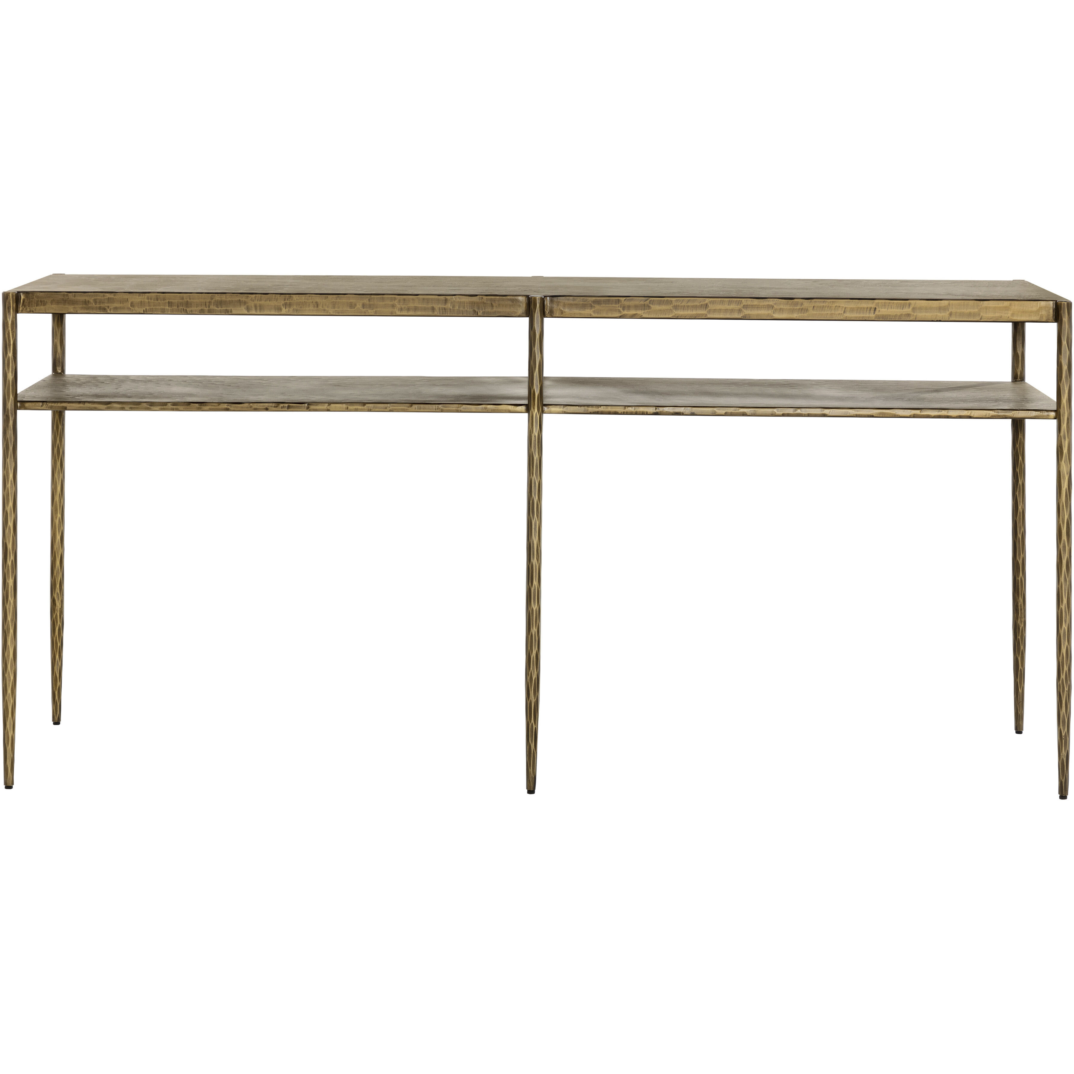 Naini 68.5 X 18.25 inch Antique Brass Console Table
